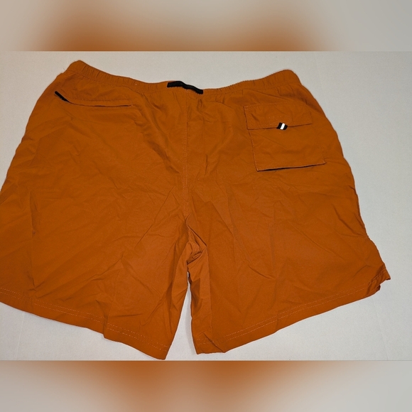 Eddie Bauer Mens Orange Swim Trunks Quick-Drying Relaxed Fit EUC Size Tall XXL - Picture 2 of 13
